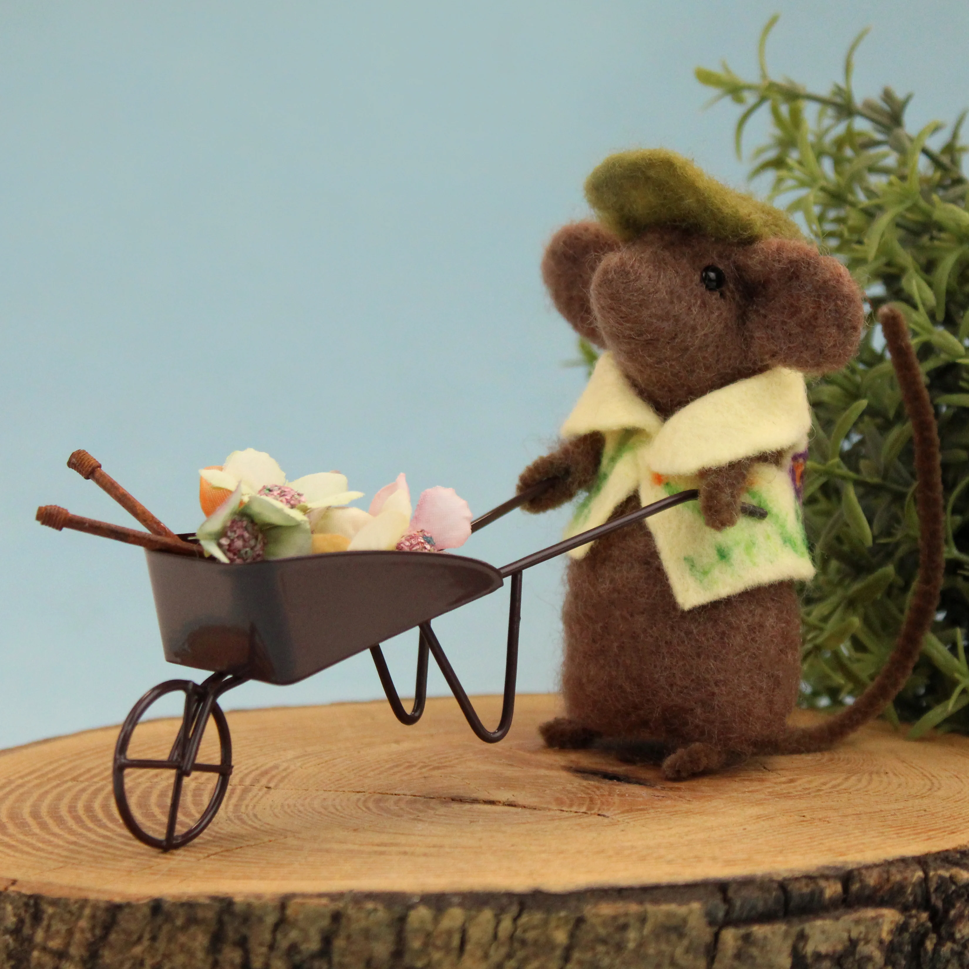 Wheelbarrow miniature size for Needle Felt Characters - Image 2