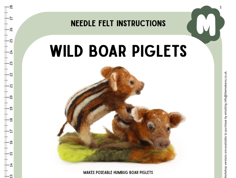 Wild Boar Piglets Instructions PDF