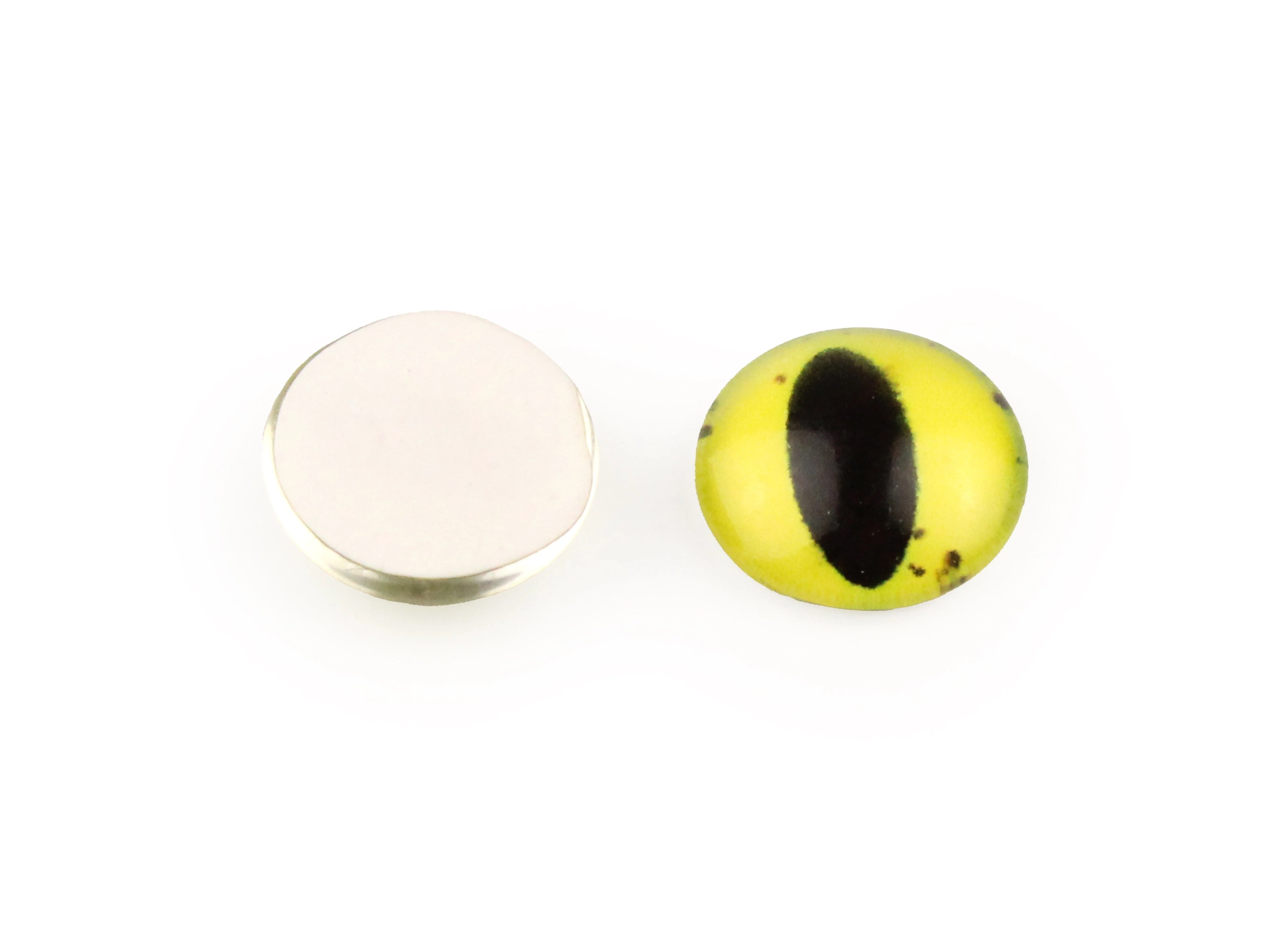 Yellow-Green Glue-On Glass Eyes - Image 3